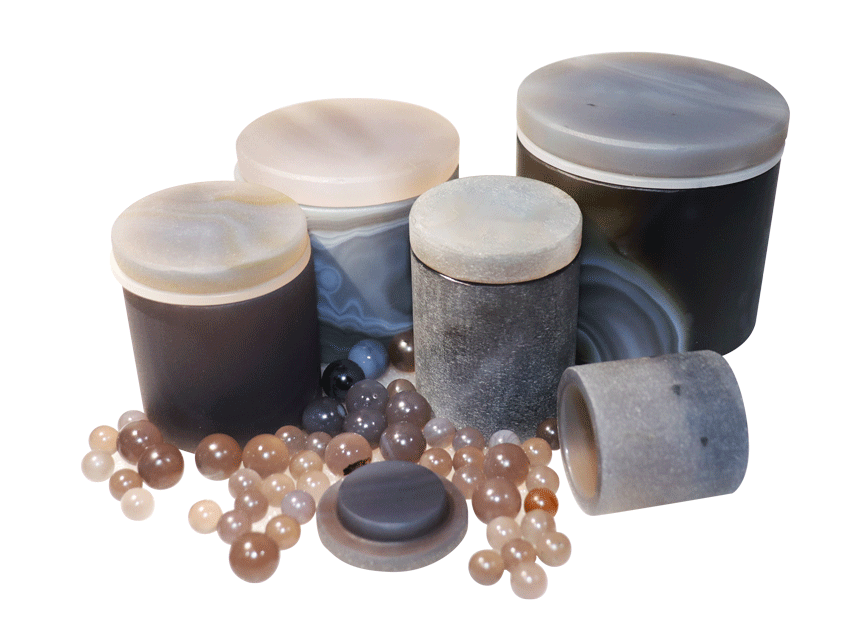 agate planetary mill jar — view 2