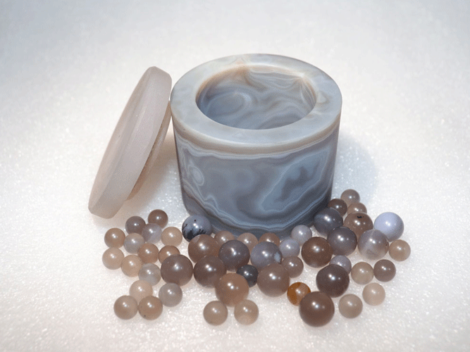 agate planetary mill jar — view 3