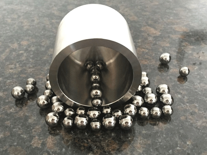 Tungsten carbide mill ball — view 2