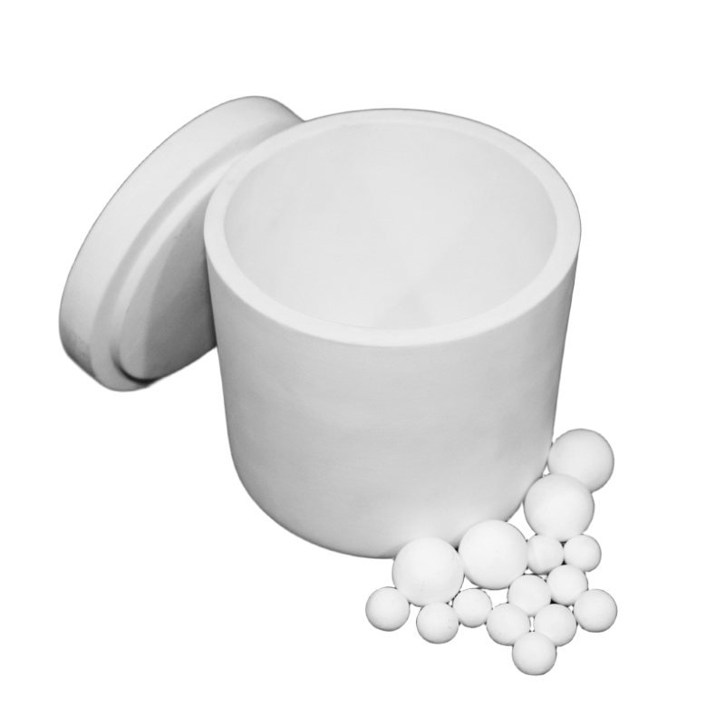 A grade Corundum planetary Mill Jar — view 2