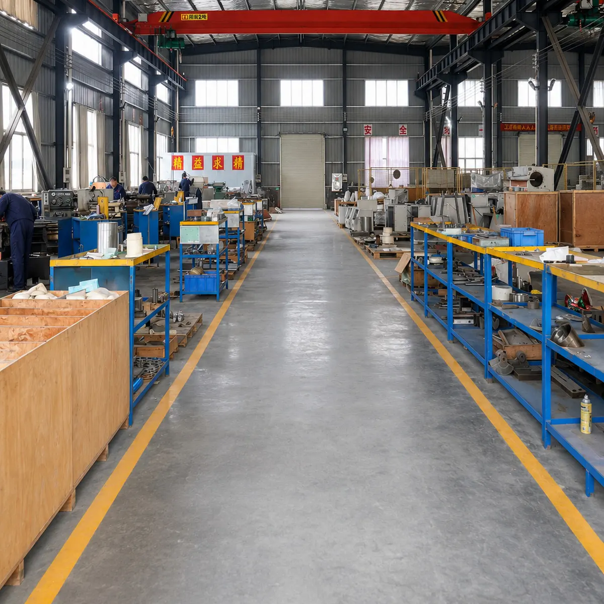 Assembly workstations inside the TENCAN factory